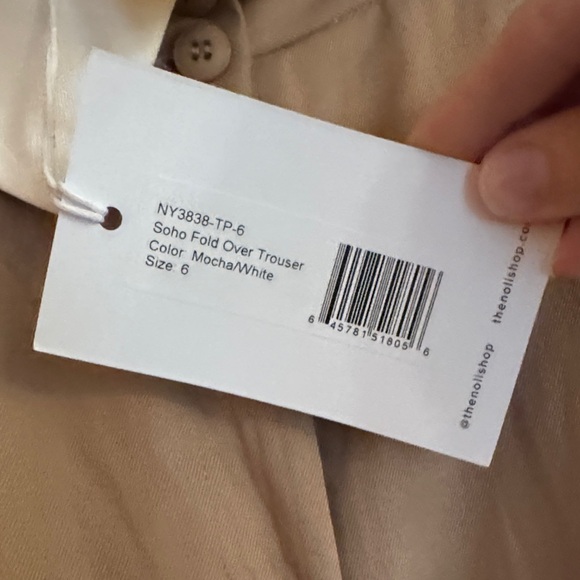 Noli Soho Foldover Trouser Mocha (dusty rose) - Wide Leg and flowy NWT - Picture 5 of 6